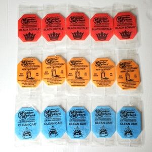 Wonder Wafers Car Air Fresheners Variety 15 Pk, Leather, Black Royale, Clean Car
